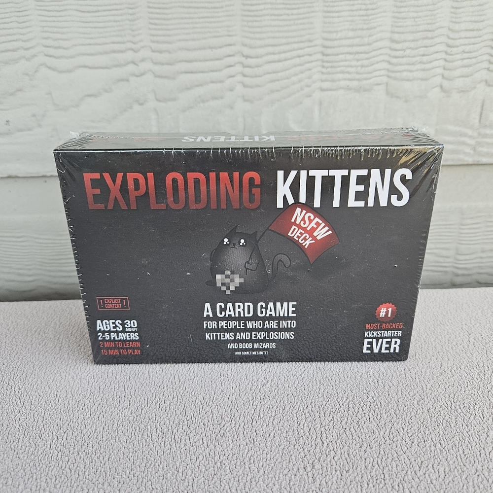 Exploding Kittens NSFW Edition Card Game #1 Kickstarter 2-5 Players